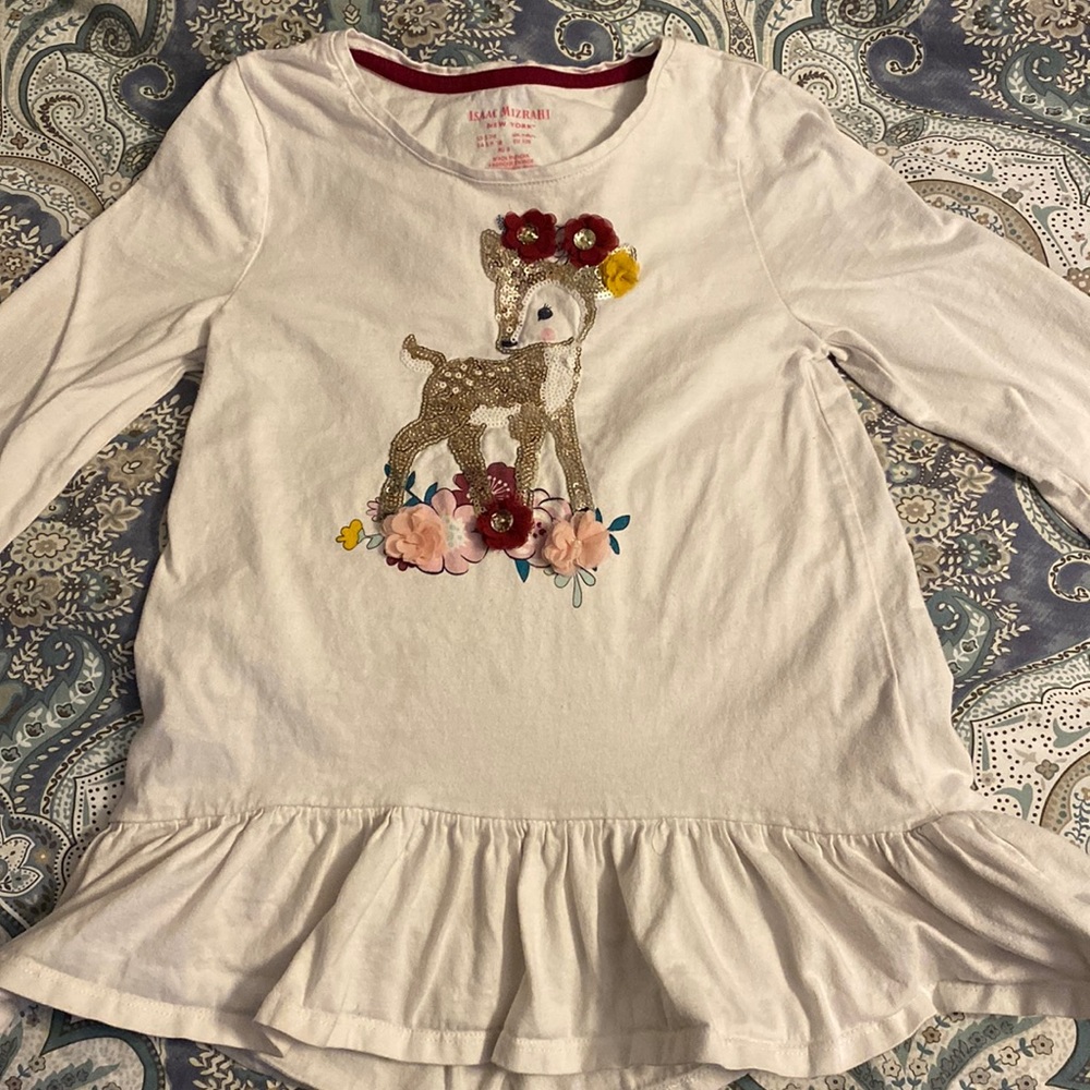 Girls deer long sleeve size 7/8